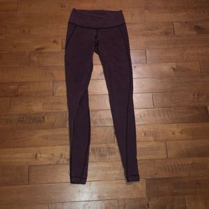 Lululemon Maroon Leggings